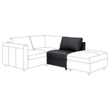 VIMLE 1-seat section, Grann/Bomstad black, 71x83x98 cm