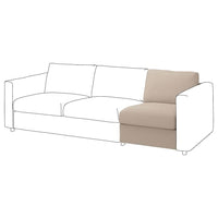 VIMLE 1-seat section, Hallarp beige, 71 cm