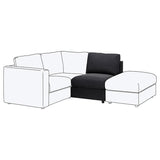 VIMLE 1-seat section, Hillared anthracite, 71 cm
