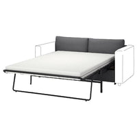 VIMLE - 2-seater bed element, Hallarp grey , - best price from Maltashopper.com 09537105
