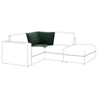 VIMLE corner section, Djuparp dark green, 93 cm