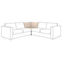VIMLE corner section, Hallarp beige, 93 cm