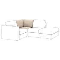 VIMLE corner section, Hillared beige, 93 cm