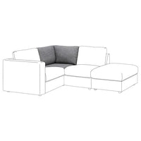 VIMLE corner section, Lejde grey/black, 93 cm