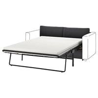 VIMLE cover for 2-seat sofa-bed section, Djuparp dark grey