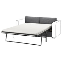 VIMLE cover for 2-seat sofa-bed section, Lejde grey/black