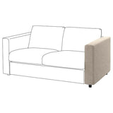 VIMLE cover for armrest, Hillared beige