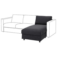 VIMLE cover for chaise longue section, Hillared anthracite