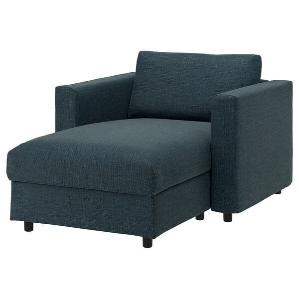 Ikea VIMLE - Chaise-longue cover, Hillared dark blue ,