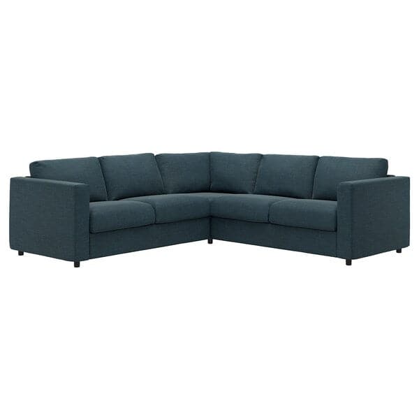 Ikea VIMLE - Corner sofa cover, 4 seater, Hillared dark blue ,