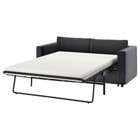 VIMLE cover for 2-seat sofa-bed, Djuparp dark grey