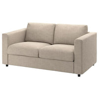 VIMLE cover for 2-seat sofa-bed, Hillared beige
