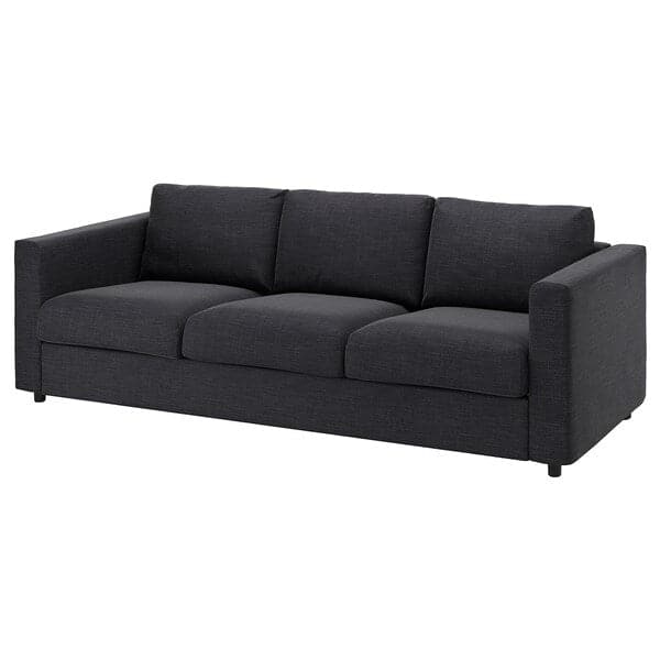 Ikea VIMLE - Cover for 3-seater sofa bed, Hillared anthracite ,