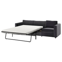VIMLE cover for 3-seat sofa-bed, Hillared dark blue