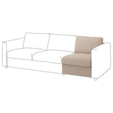 VIMLE cover for 1-seat section, Hallarp beige