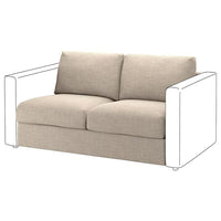 VIMLE cover for 2-seat section, Hillared beige