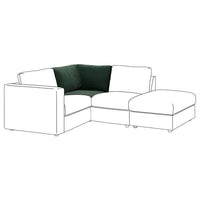 VIMLE cover for corner section, Djuparp dark green