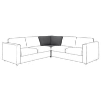 VIMLE cover for corner section, Hallarp grey