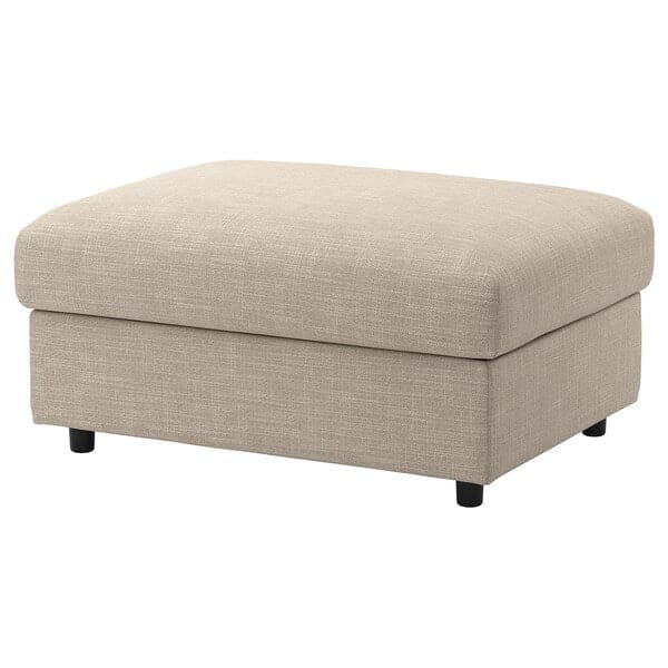 Ikea VIMLE - Footrest/container cover, Hillared beige ,
