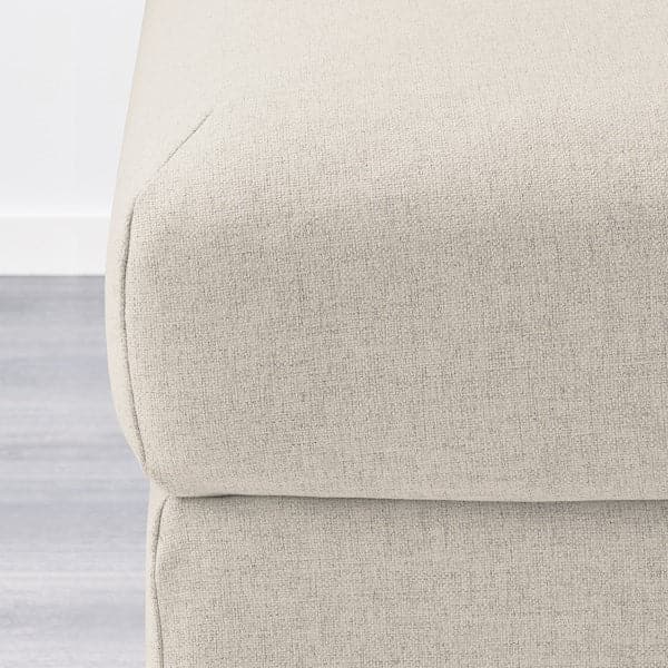 Ikea VIMLE Footstool with storage - Gunnared beige ,