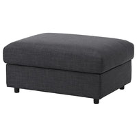 VIMLE footstool with storage, Hillared anthracite, 98x73 cm