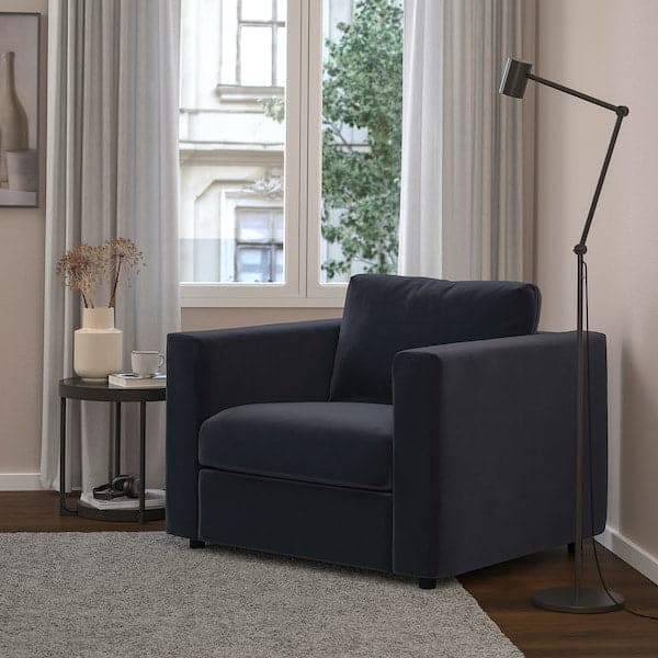 Ikea VIMLE - Armchair, Djuparp dark grey ,
