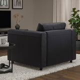VIMLE armchair, Grann/Bomstad black, 101x83x98 cm