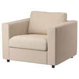 VIMLE armchair, Hallarp beige, 101x83x98 cm
