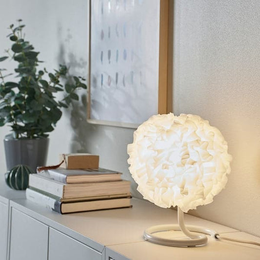 Ikea VINDKAST - Table lamp, white, 26 cm