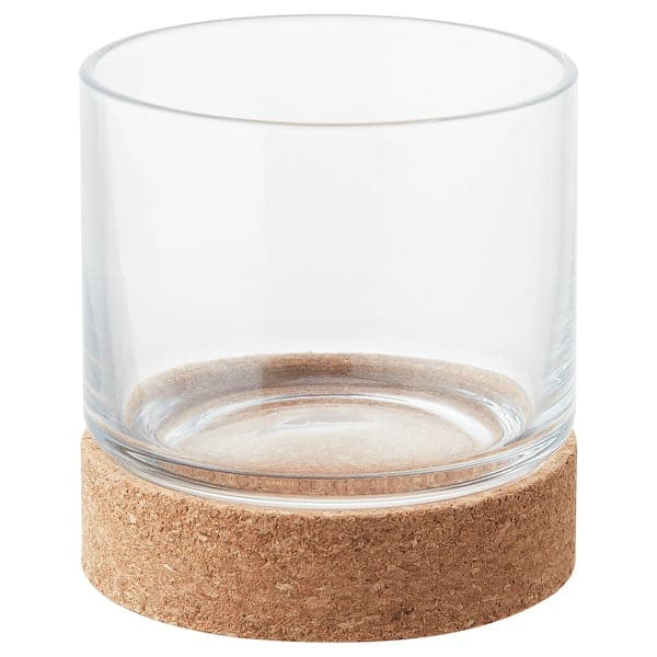 VINTERVÄDER Portacandelina - glass/cork 8 cm - best price from Maltashopper.com 50483086