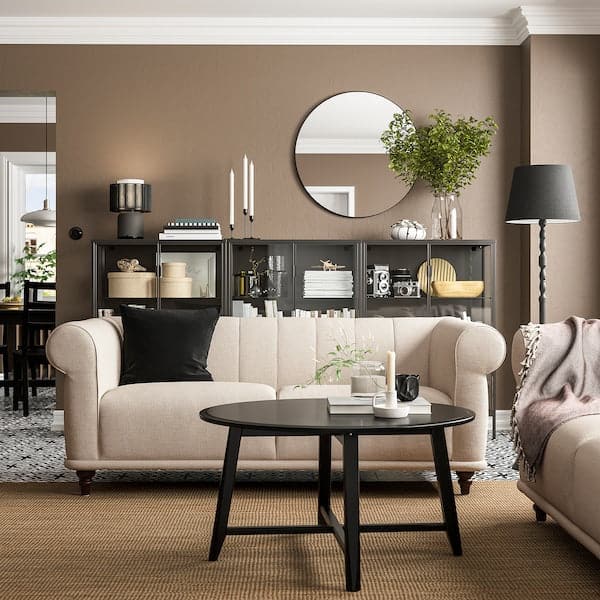 Ikea VISKAFORS 2-seater sofa, Lejde light beige/brown ,