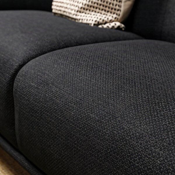 VISKAFORS 3-seater sofa, Lejde anthracite / brown , - best price from Maltashopper.com 09443362
