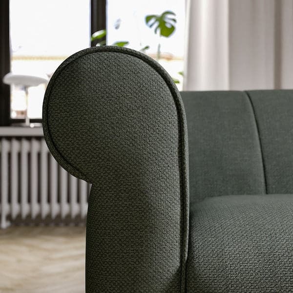 VISKAFORS Armchair 1.5 seater, Lejde grey/green/brown , - best price from Maltashopper.com 89443297