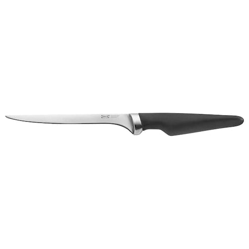 VÖRDA - Filleting knife, black, 17 cm