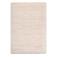 VOLLERSLEV rug, high pile, white, 133x195 cm