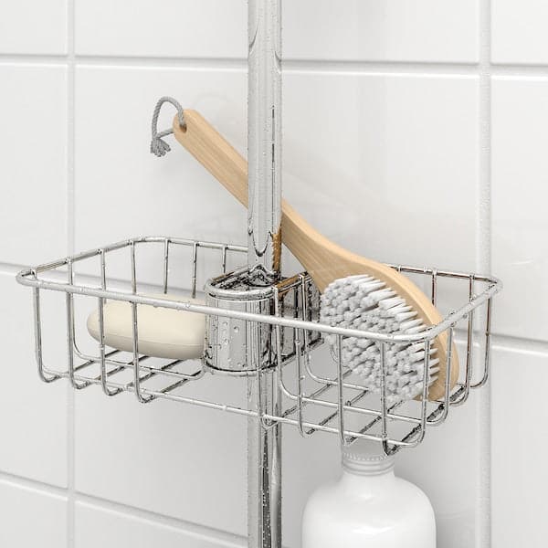 Ikea VOXNAN - Shower shelf, chrome-plated, 25x6 cm