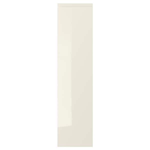 VOXTORP door, high-gloss light beige, 20x80 cm