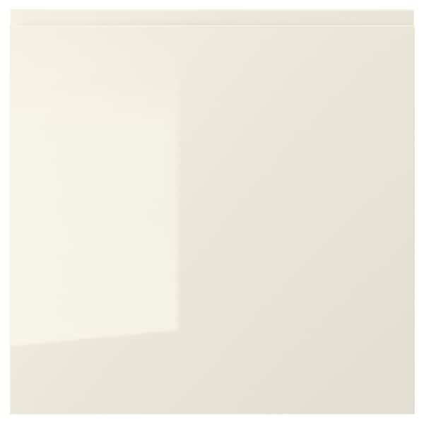 VOXTORP door, high-gloss light beige, 60x60 cm