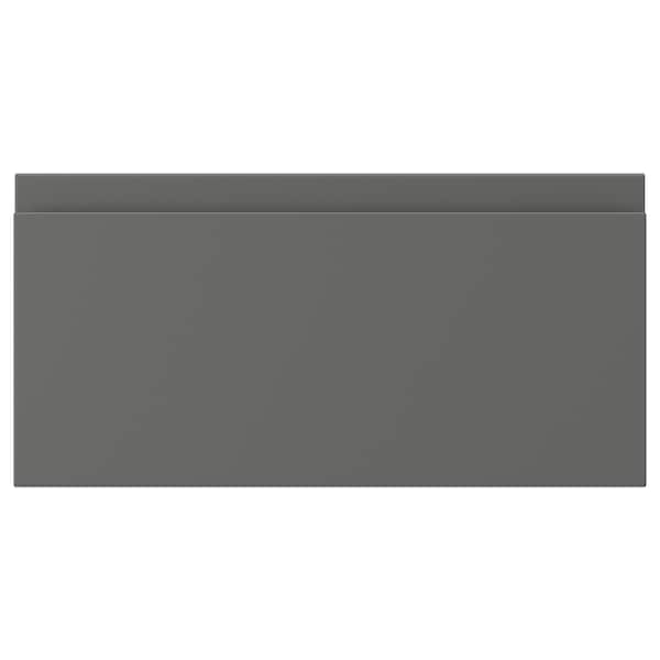 VOXTORP - Drawer front, dark grey, 40x20 cm - best price from Maltashopper.com 70454101