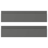 VOXTORP drawer front, dark grey, 40x10 cm, 2 pack