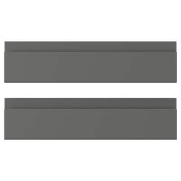 VOXTORP drawer front, dark grey, 40x10 cm, 2 pack