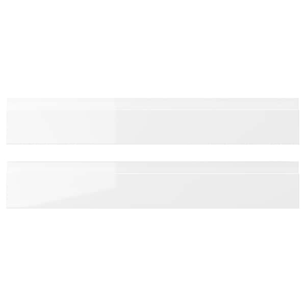 VOXTORP - VOXTORP Drawer front, high-gloss white, 60x10 cm
