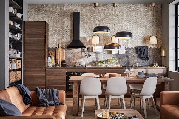 Ikea VOXTORP Side coating - walnut effect 62x240 cm , 62x240 cm