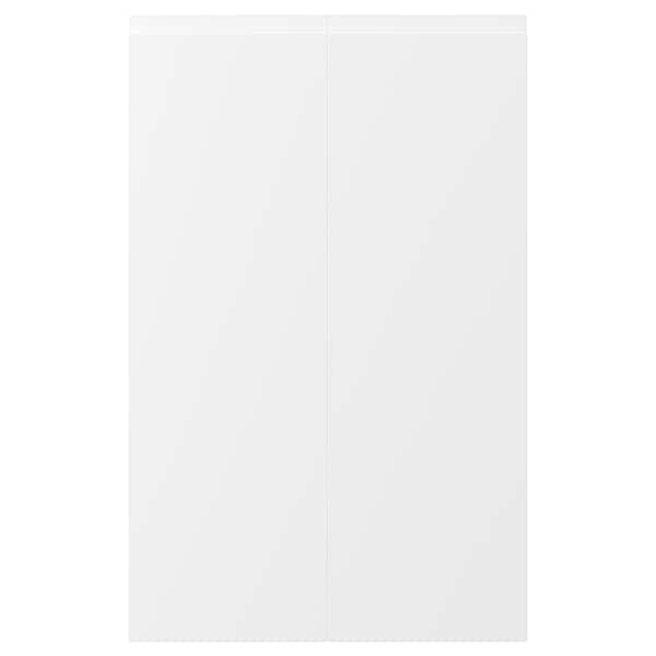 VOXTORP 2-p door f corner base cabinet set, left-hand matt white, 25x80 cm