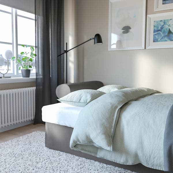 Ikea VRETSTORP - 3-seater sofa bed, Hakebo dark grey ,