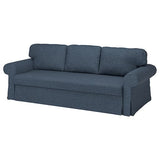 VRETSTORP 3-seat sofa-bed, Kilanda dark blue, 244x91x96 cm