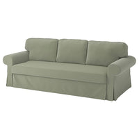 VRETSTORP cover for 3-seat sofa-bed, Hakebo grey-green