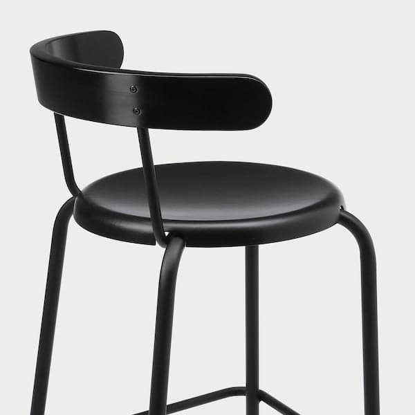 YNGVAR - Bar stool, anthracite, 75 cm - best price from Maltashopper.com 60400745