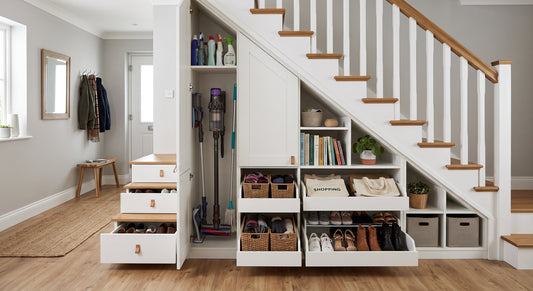 Awkward no more: that space under the stairs