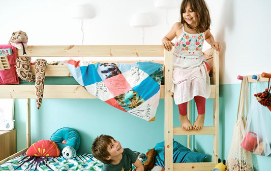 One Room Two Children Both Happy